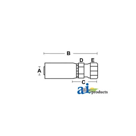 A & I Products HC-FJX Female JIC 37 - Swivel - Straight 3 x5 x1 A-FJX-08-08